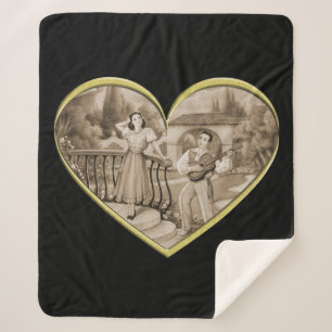 Vintage romanische Ehepaare, Liebe von Mann und Fr Sherpadecke