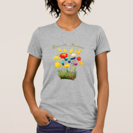 Vintage Romantic Meadow – Soft Watercolor Floral T-Shirt