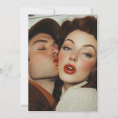 Vintage Romantik Einladung (Vorderseite)