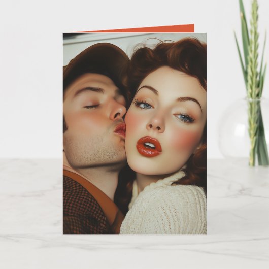 Vintage Romantik Einladung (Vorderseite)