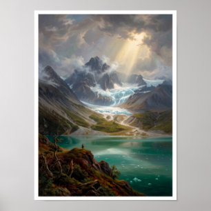 VINTAGE ROMANTIK GEMÄLDE ALASKA POSTER