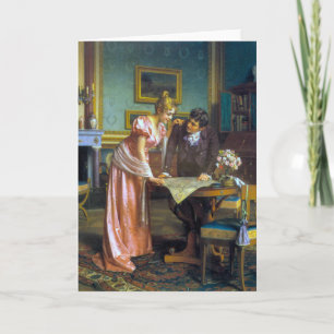 Vintage-Romantik-Grußkarte Karte