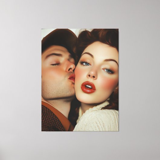 Vintage Romantik Leinwanddruck (Vorderseite)