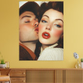 Vintage Romantik Leinwanddruck (Insitu (Wohnzimmer))