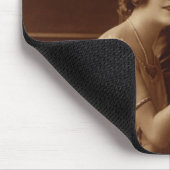 Vintage Romantik, Liebe und Romantik Liebhaber Mousepad (Ecke)