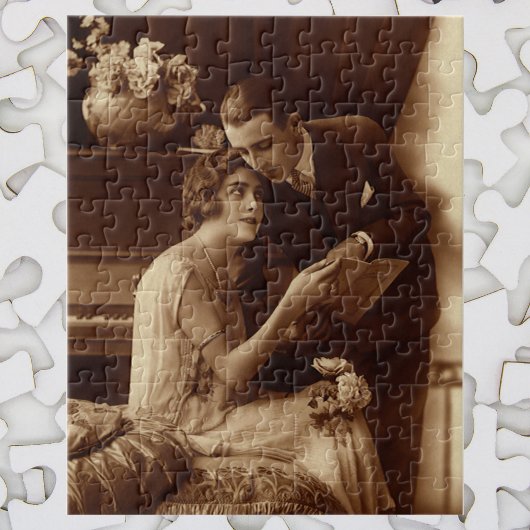 Vintage Romantik, Liebe und Romantik Liebhaber Puzzle