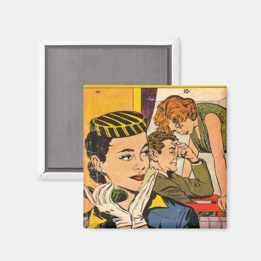 Vintage Romantik Magnet (Vorderseite/Rückseite)