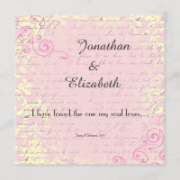 Vintage Romantik mit Bibelverse Hochzeit