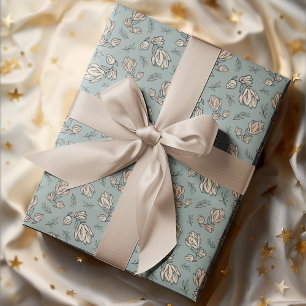 Vintage-Romantik-Muster Blumen Geschenkpapier