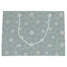 Vintage Romantik Nahtloses Muster Große Geschenktüte