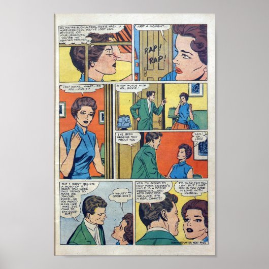 Vintage Romantik Poster (Vorne)