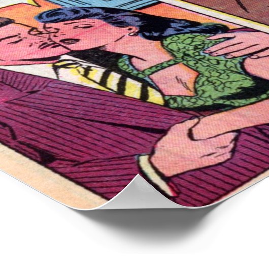 Vintage Romantik Poster (Ecke)