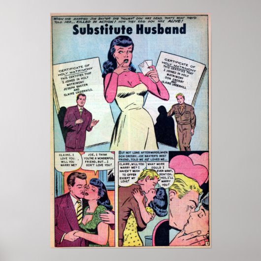 Vintage Romantik Poster (Vorne)