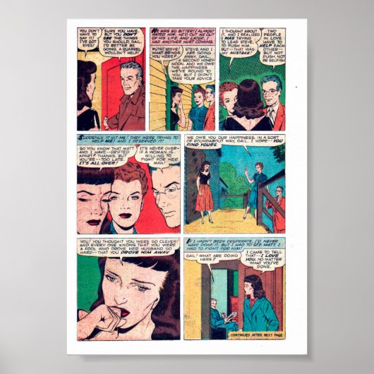 Vintage Romantik Poster (Vorne)