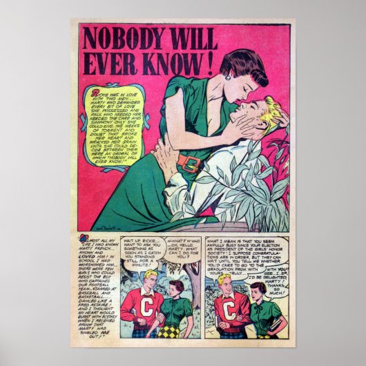 Vintage Romantik Poster (Vorne)