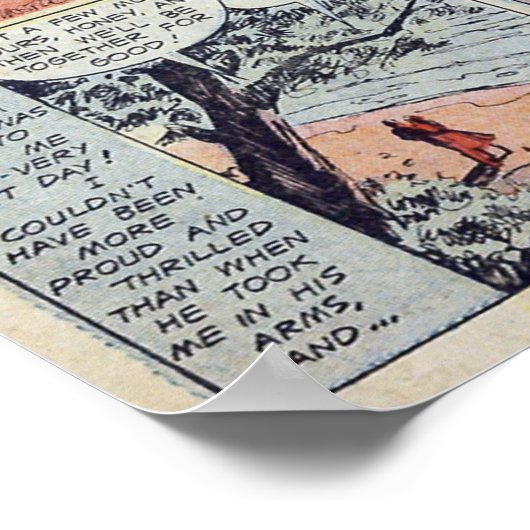 Vintage Romantik Poster (Ecke)