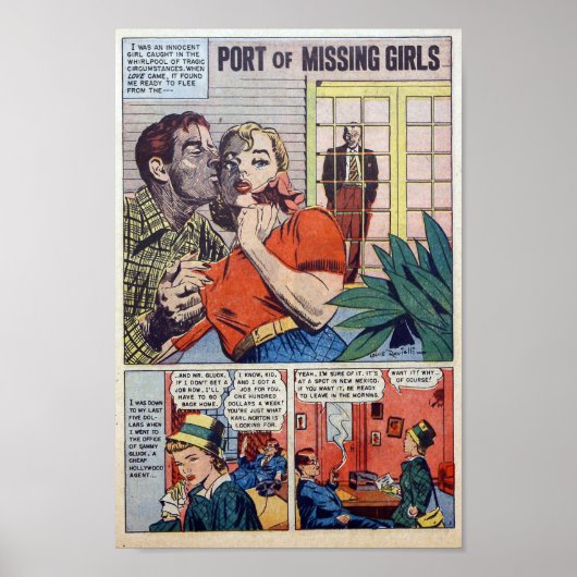 Vintage Romantik Poster (Vorne)