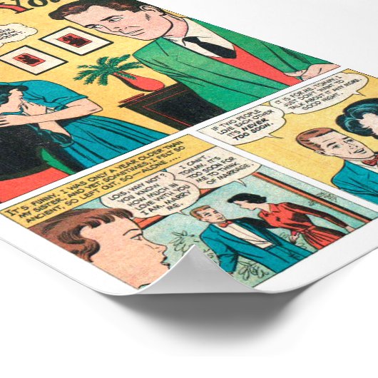 Vintage Romantik Poster (Ecke)