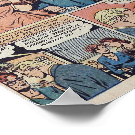 Vintage Romantik Poster (Ecke)