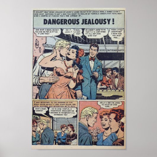 Vintage Romantik Poster (Vorne)