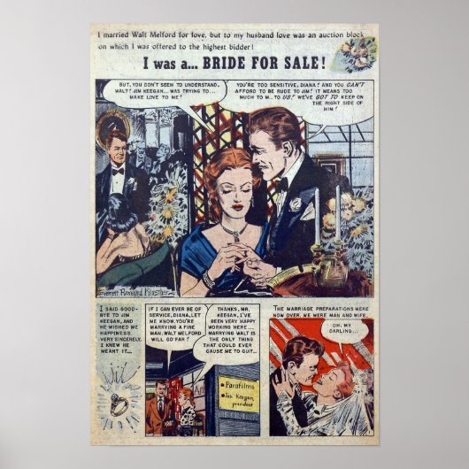 Vintage Romantik Poster (Vorne)