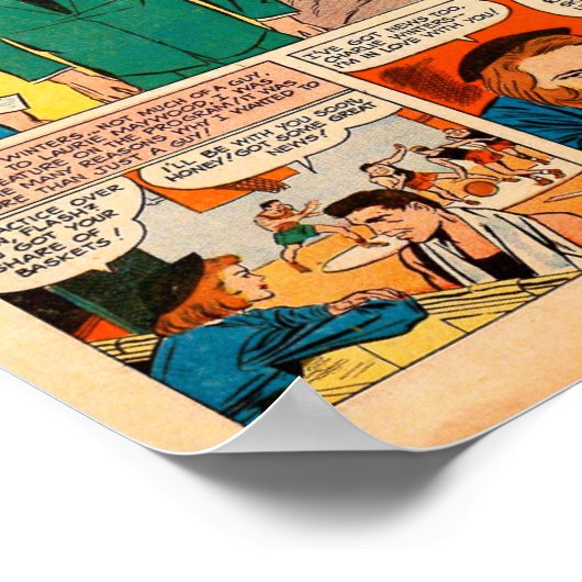 Vintage Romantik Poster (Ecke)