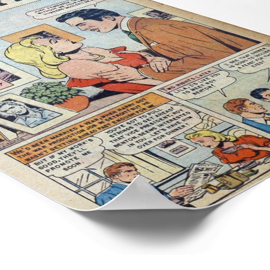 Vintage Romantik Poster (Ecke)