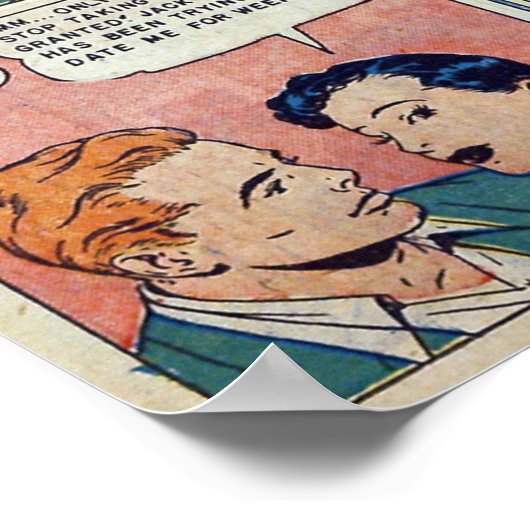 Vintage Romantik Poster (Ecke)