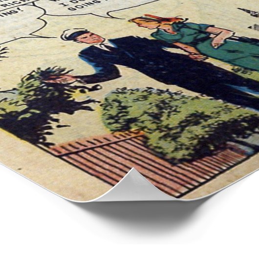 Vintage Romantik Poster (Ecke)