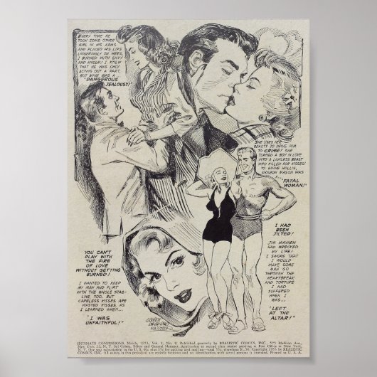Vintage Romantik Poster (Vorne)