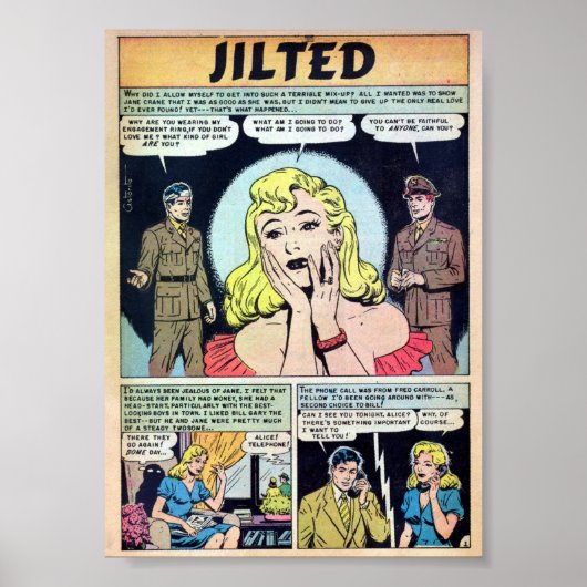 Vintage Romantik Poster (Vorne)