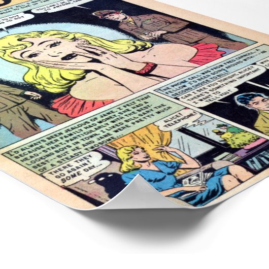 Vintage Romantik Poster (Ecke)