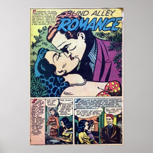 Vintage Romantik Poster (Vorne)