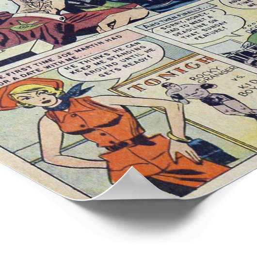 Vintage Romantik Poster (Ecke)