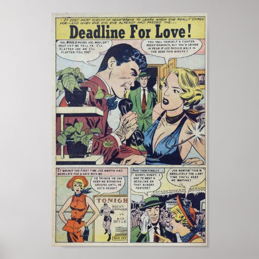 Vintage Romantik Poster (Vorne)