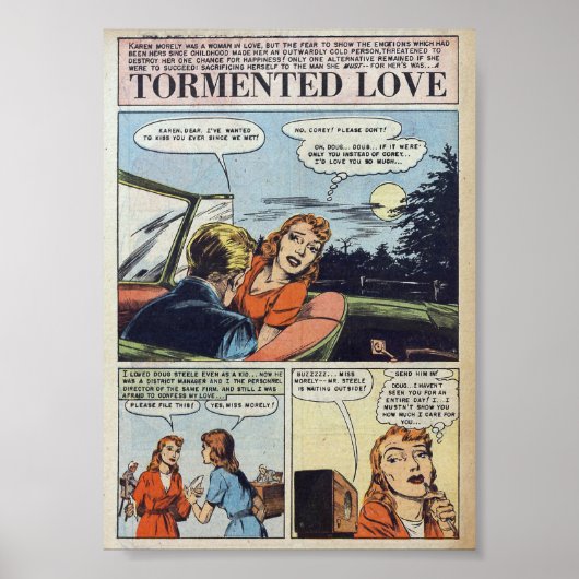 Vintage Romantik Poster (Vorne)