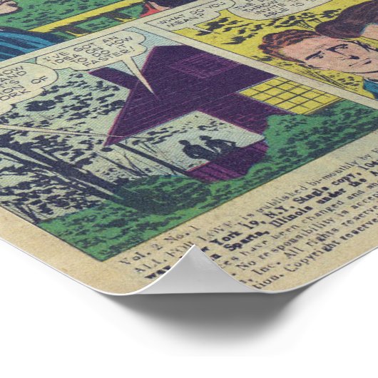 Vintage Romantik Poster (Ecke)