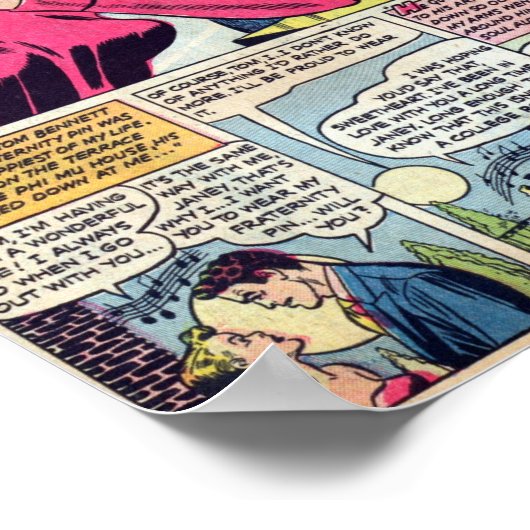 Vintage Romantik Poster (Ecke)