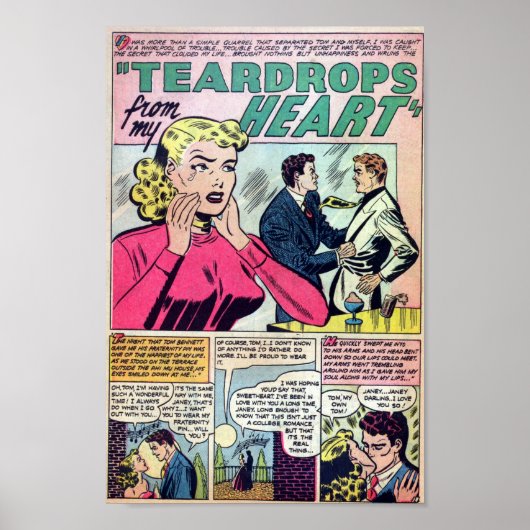 Vintage Romantik Poster (Vorne)