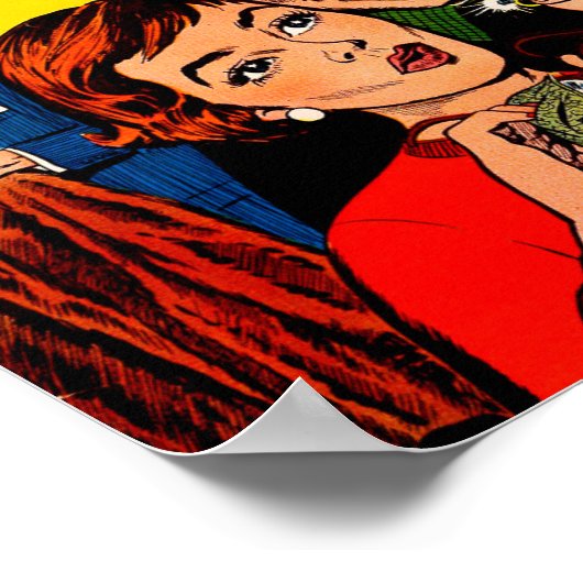 Vintage Romantik Poster (Ecke)