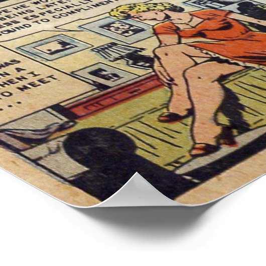 Vintage Romantik Poster (Ecke)