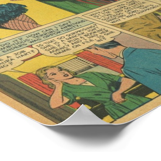 Vintage Romantik Poster (Ecke)