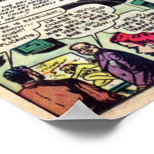 Vintage Romantik Poster (Ecke)