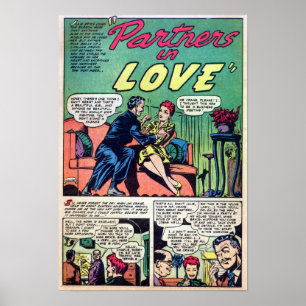 Vintage Romantik Poster