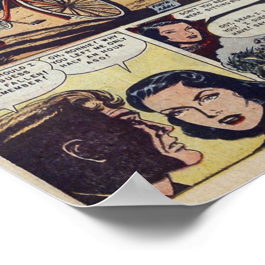 Vintage Romantik Poster (Ecke)