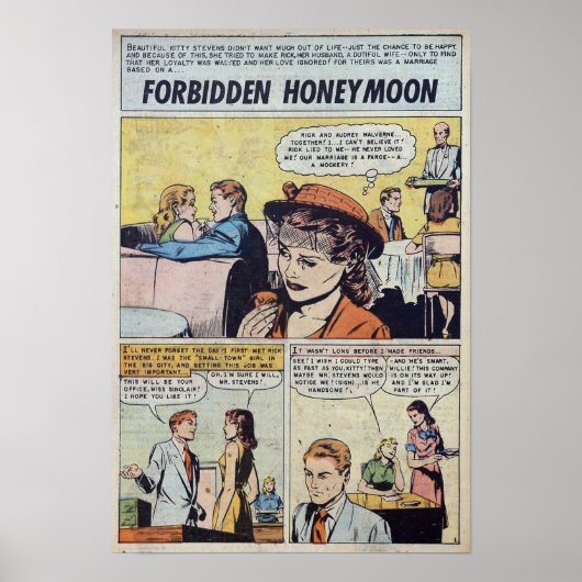 Vintage Romantik Poster (Vorne)