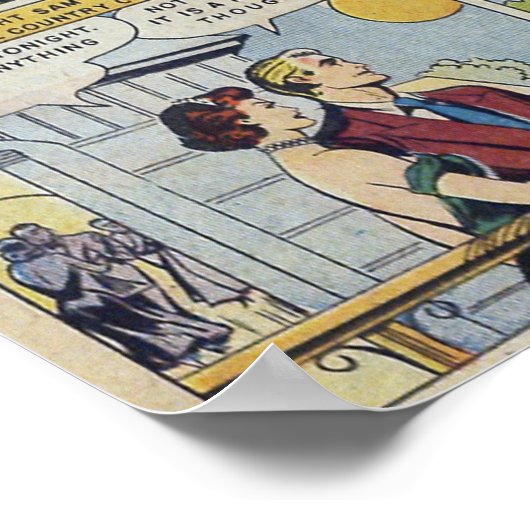 Vintage Romantik Poster (Ecke)