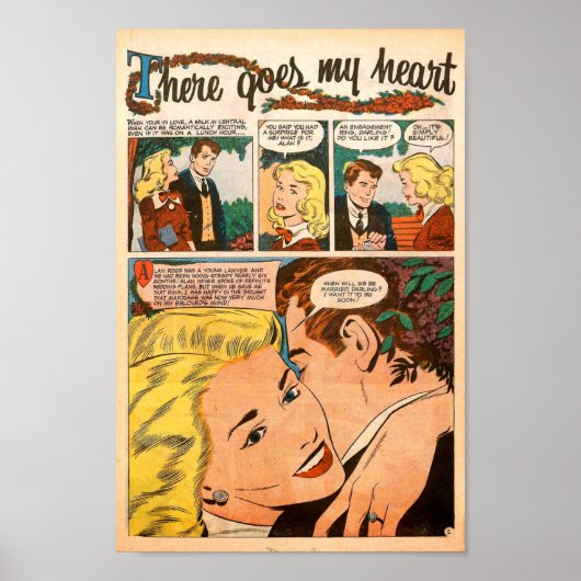 Vintage Romantik Poster (Vorne)