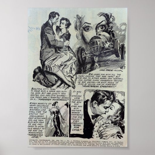 Vintage Romantik Poster (Vorne)