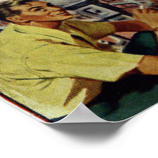 Vintage Romantik Poster (Ecke)